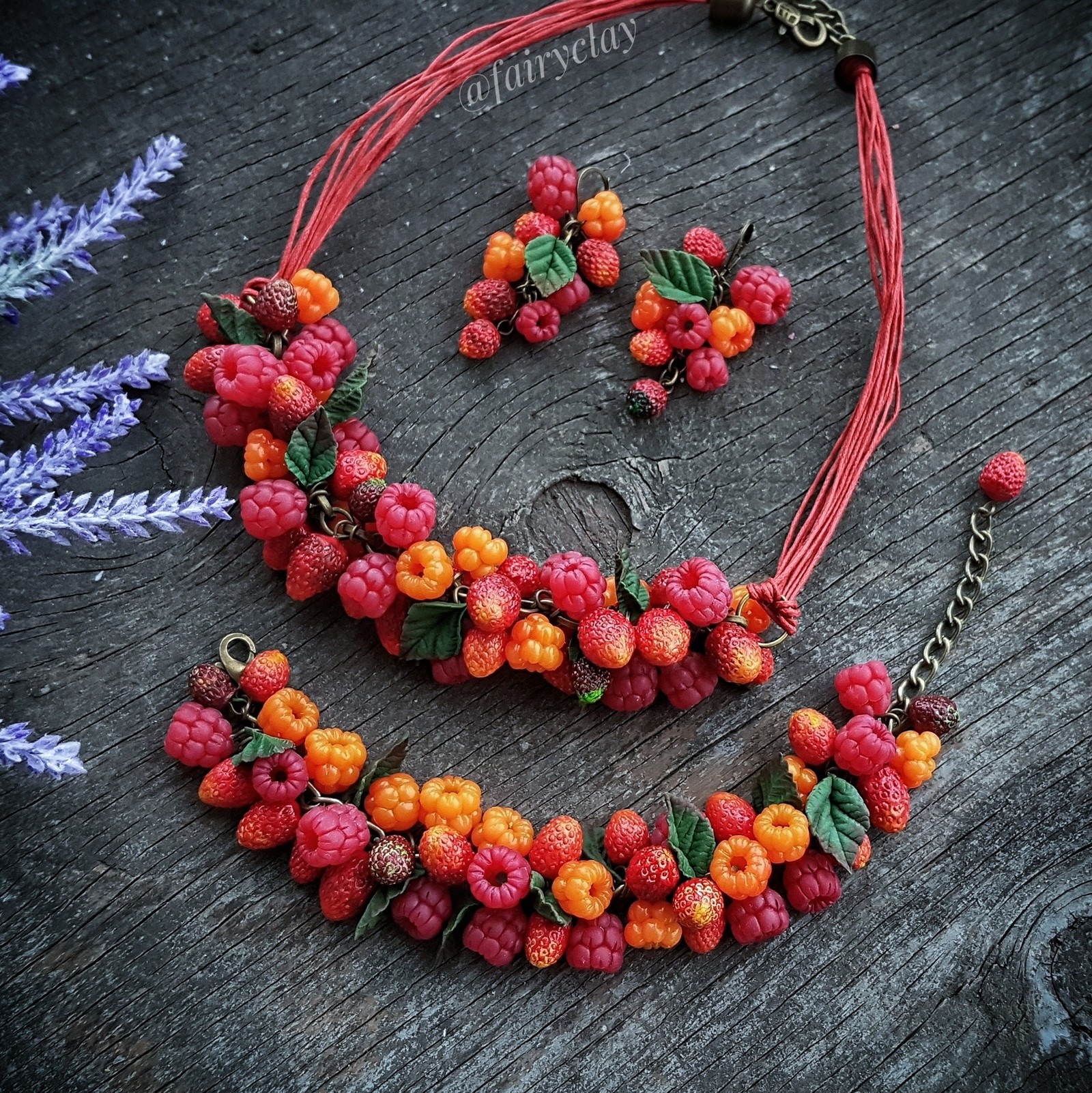 A lot of. Lots of berries - My, Creation, Handmade, With your own hands, Needlework without process, Polymer clay, Decoration, Longpost