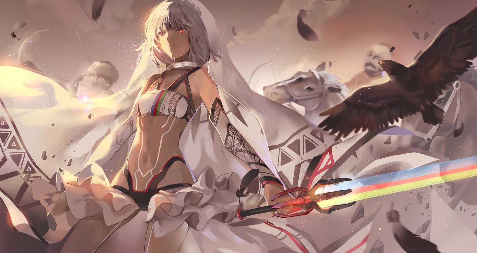 Destroyer of Civilization - Аниме, Anime Art, Fate Grand Order, Attila, Altera