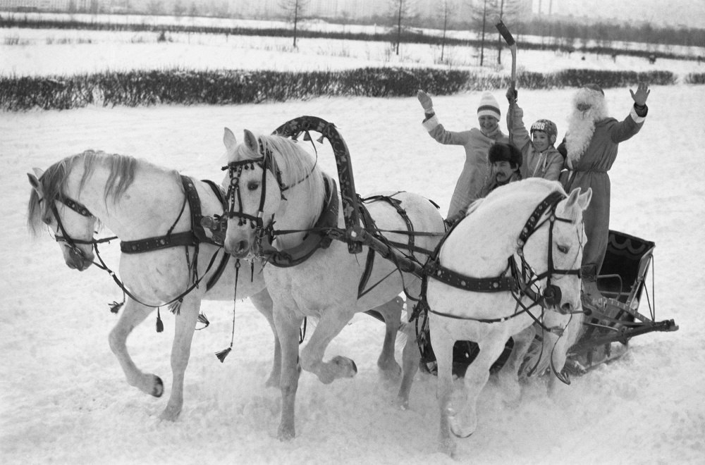 Photo with Soviet Santa Claus - Accordion, Father Frost, New Year, , The photo, Nostalgia, Longpost, Repeat