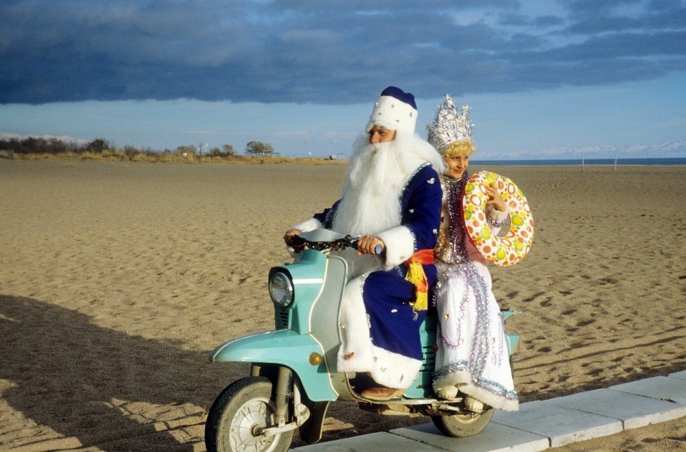 Photo with Soviet Santa Claus - Accordion, Father Frost, New Year, , The photo, Nostalgia, Longpost, Repeat