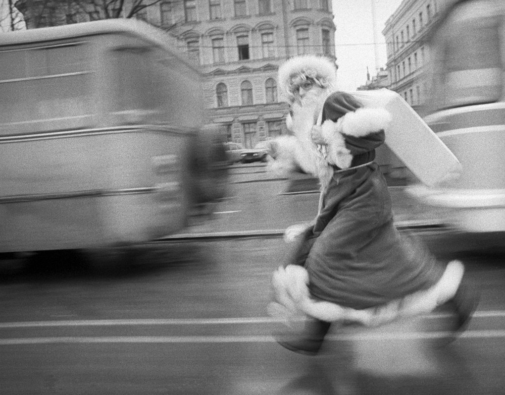 Photo with Soviet Santa Claus - Accordion, Father Frost, New Year, , The photo, Nostalgia, Longpost, Repeat