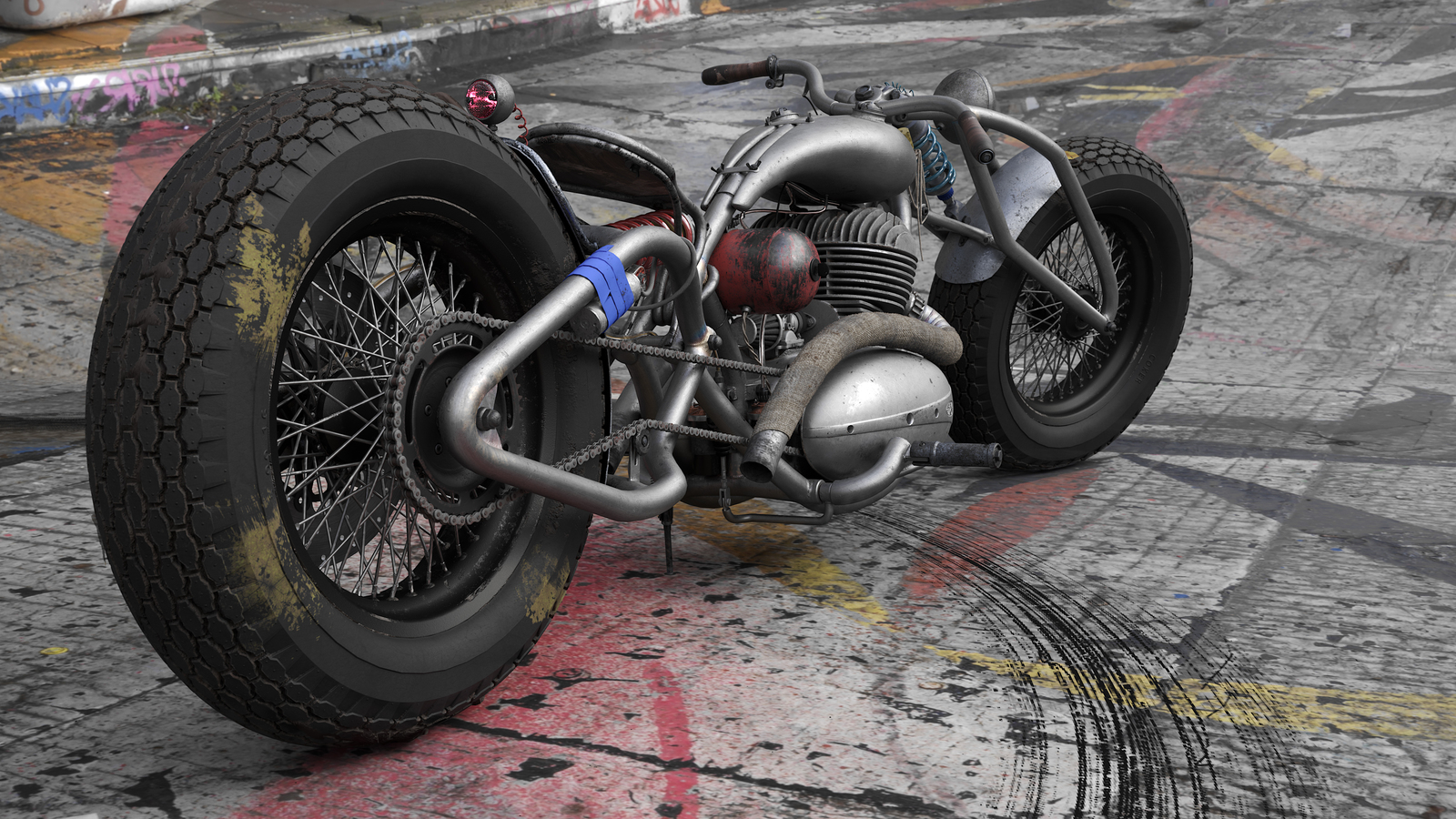 Jawa 354 Charon custom moto - Моё, Ява, Мотоциклы, Кастом, Концепт, 3DS max, Substance painter, Photoshop, Длиннопост, Corona Render, Мото, Кастомизация