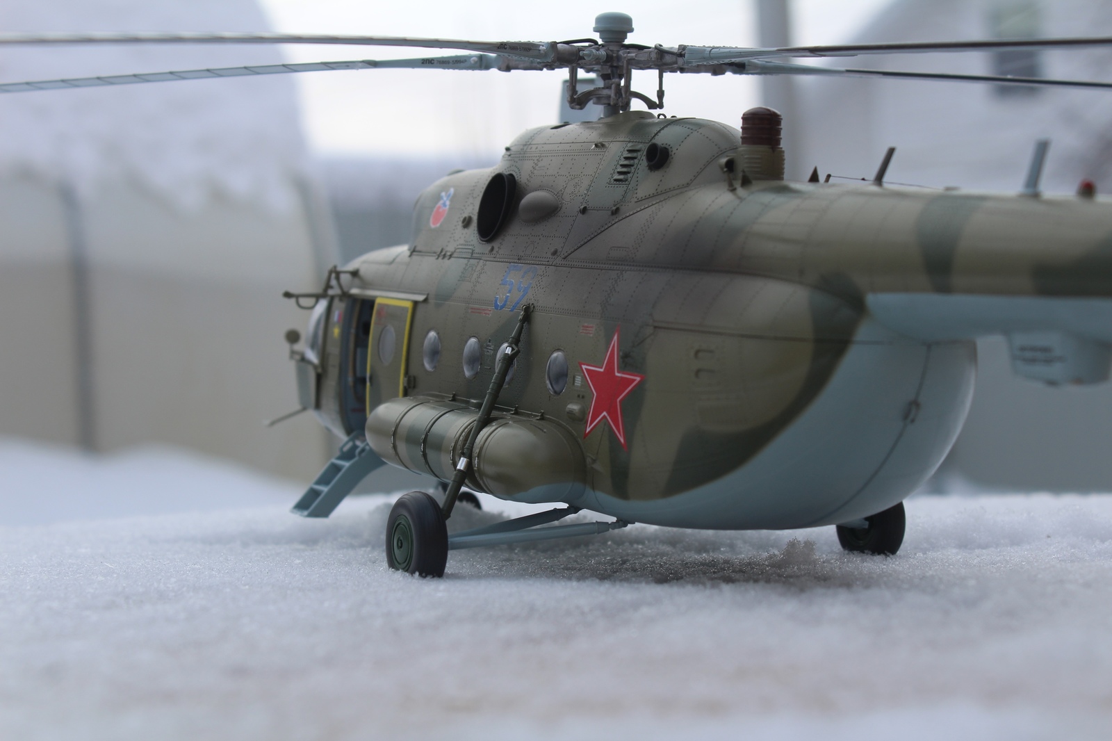 Helicopter Mi-8 MT - My, Mi-8, Helicopter, Prefabricated model, Stand modeling, Aviation, Longpost