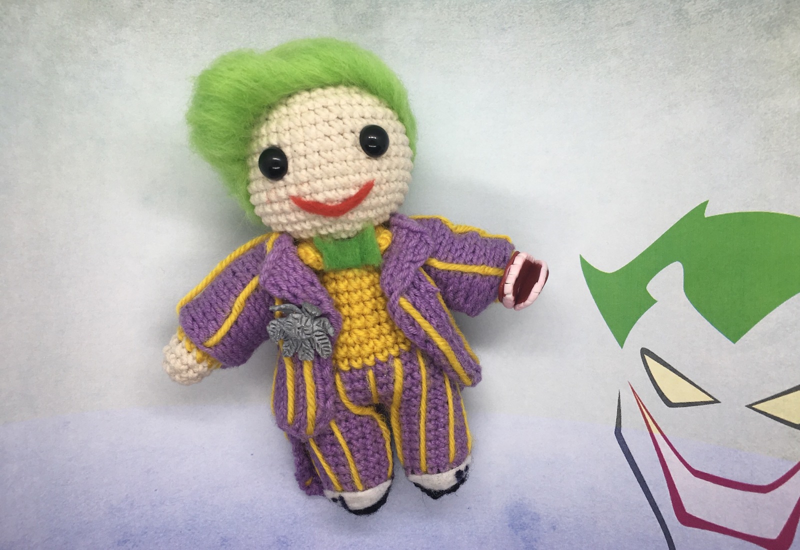 Baby Joker - My, Comics, Amigurumi, Dc comics, Joker, Longpost