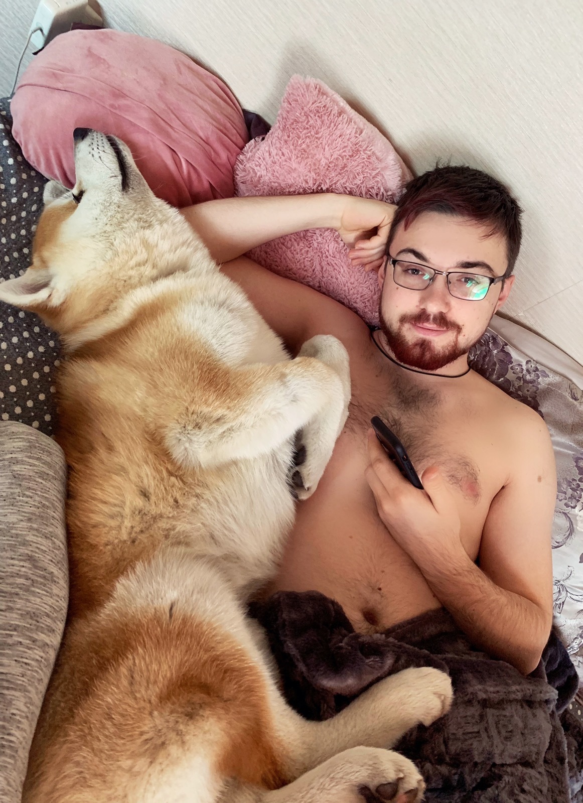 Me and Akita Inu - My, Akita inu, , Dog, , Fucking puppy, Longpost