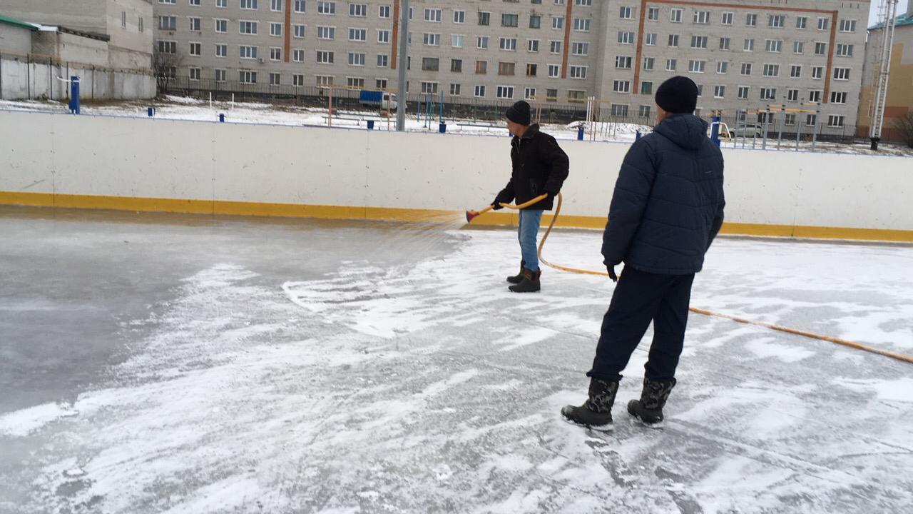 How we filled the rink - My, Hockey, Box, Chuvashia, Shumerlya, Ice, Fill, Video, Longpost