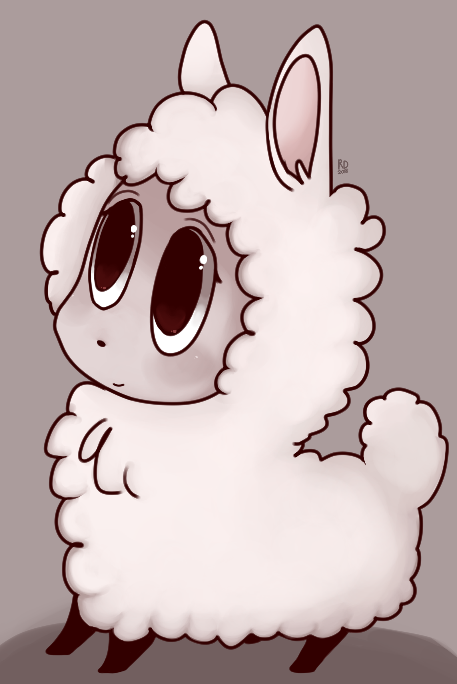 fluffy sheep - Sheeps, Original character, Ibispaint