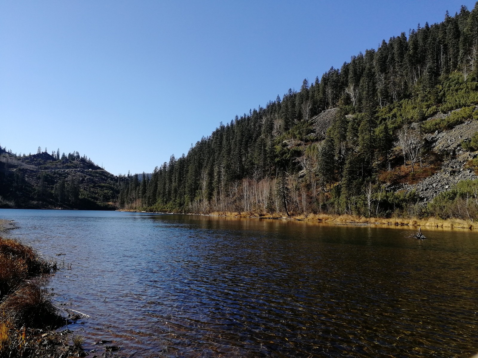 A little summer in your ribbon - My, Lake, Summer, Hills, Longpost