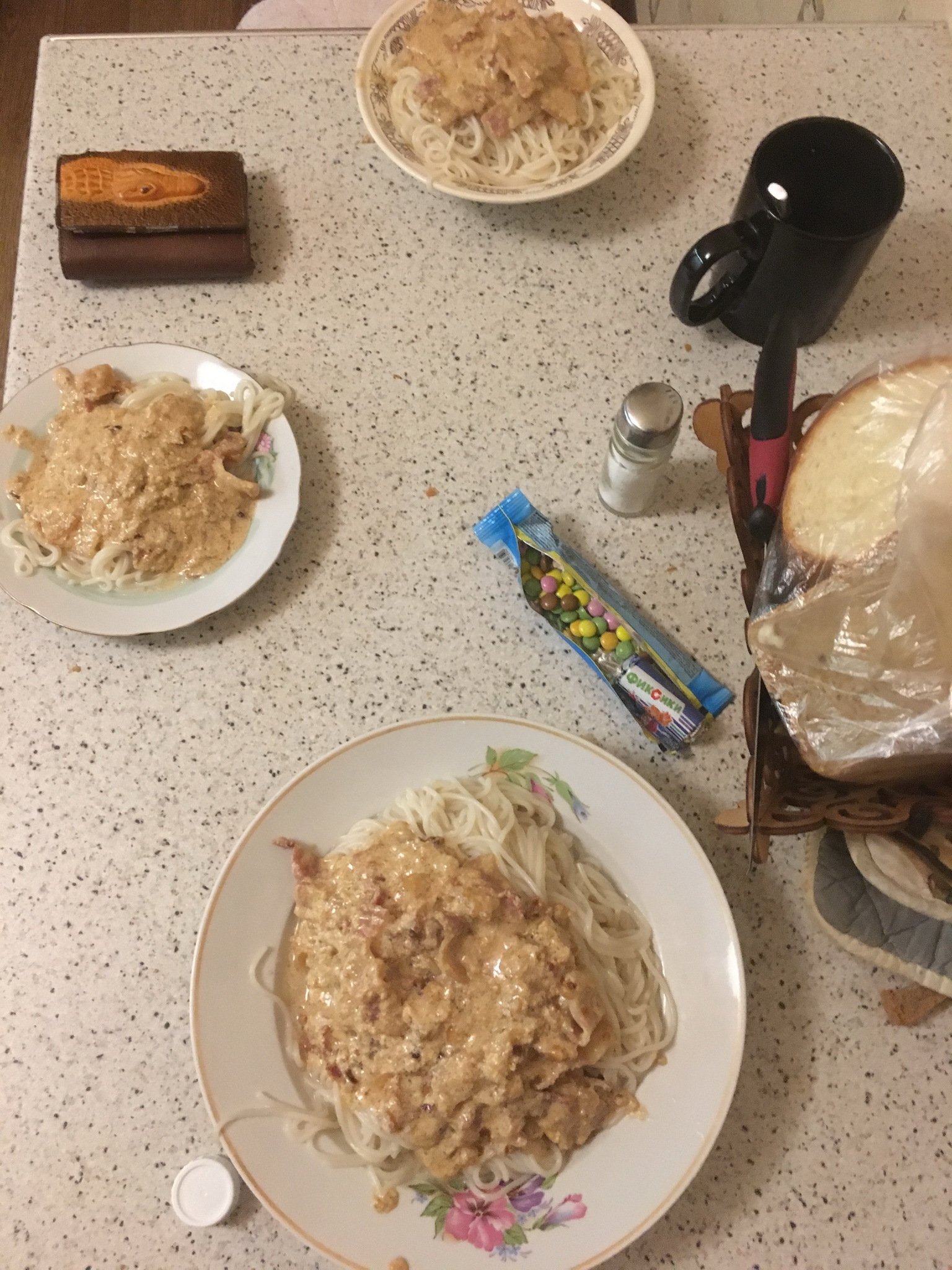 Delicious dinner in 40 minutes, including a trip to the store - My, Pasta, Carbonara, Food, Longpost