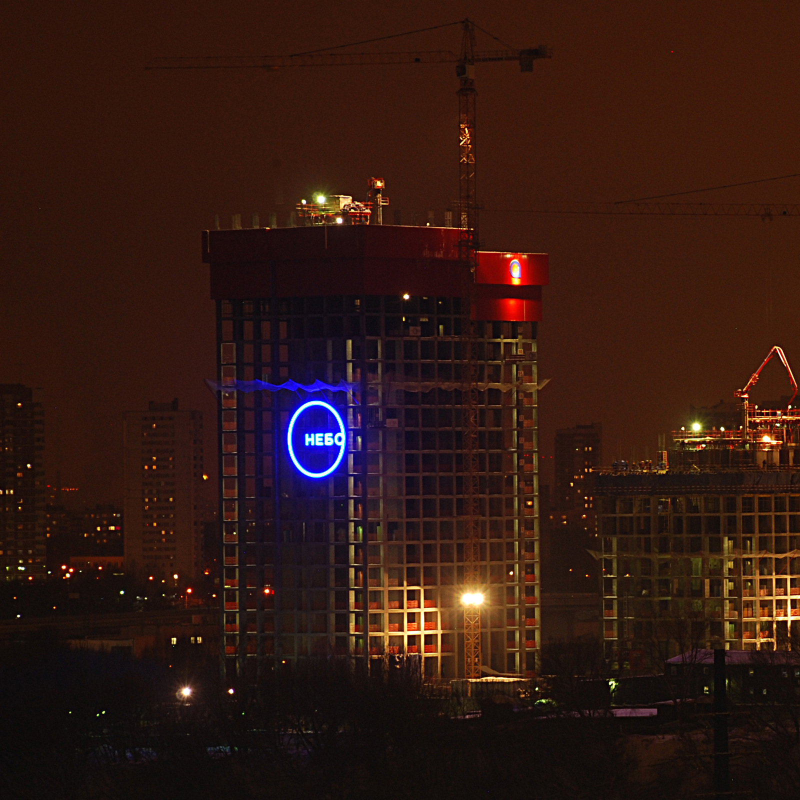 We have skyscrapers under construction already in the Sky - My, Moscow, Palate, 