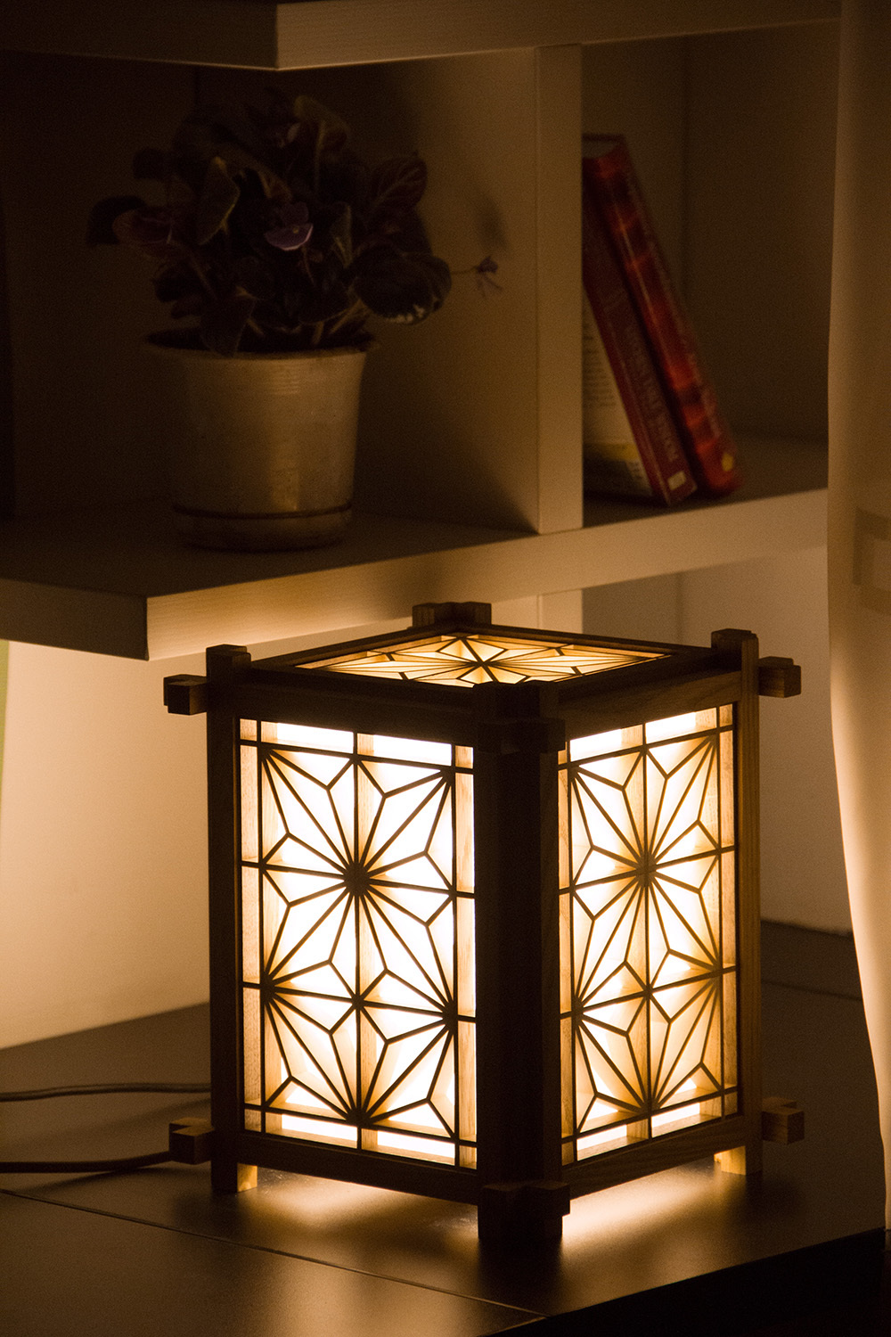 How a Lamp Appears (Kumiko) - My, Lamp, Handmade, Kumiko, Longpost, Japan, Woodworking, Interior, With your own hands, Video