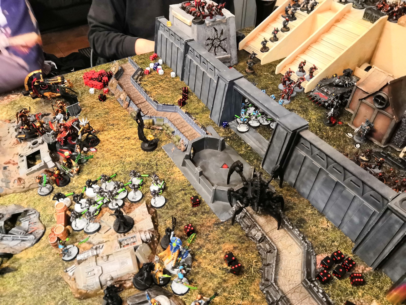 Some photos from the fights. - My, Wh miniatures, Warhammer 40k, Necrons, Desktop wargame, Longpost