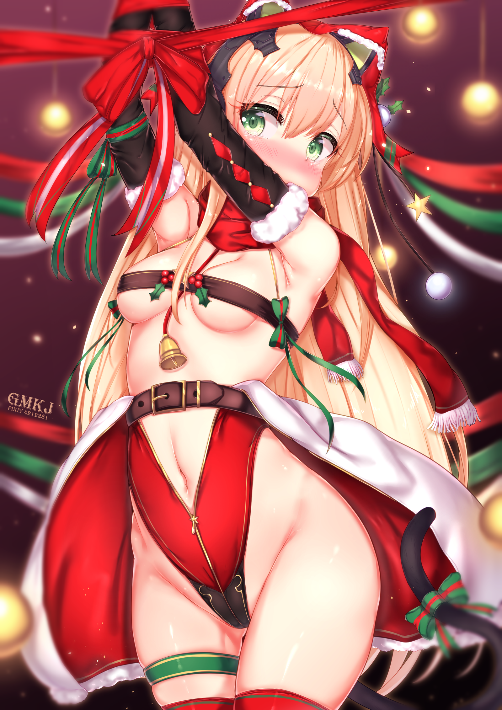 Tmp - NSFW, Anime art, Girls frontline, Tmp, New Year, Longpost