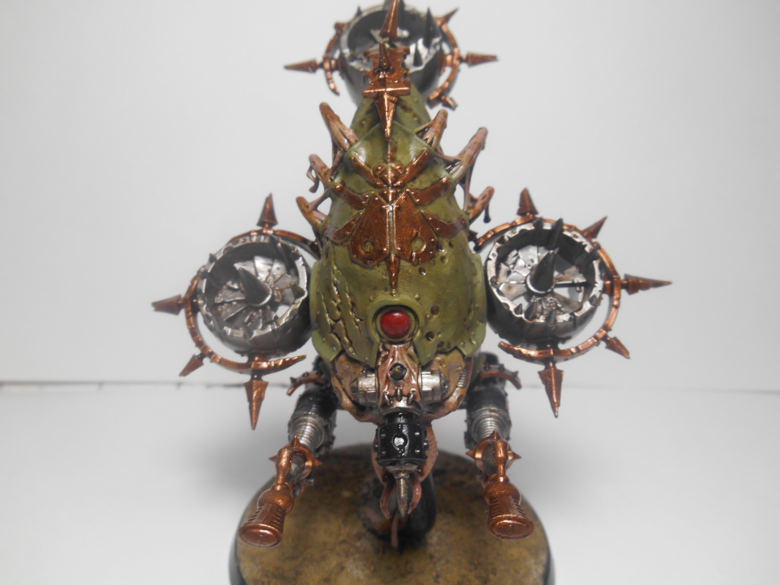 First paint. - My, Warhammer 40k, Death guard, Wh40k, Painting miniatures, Advice, Longpost