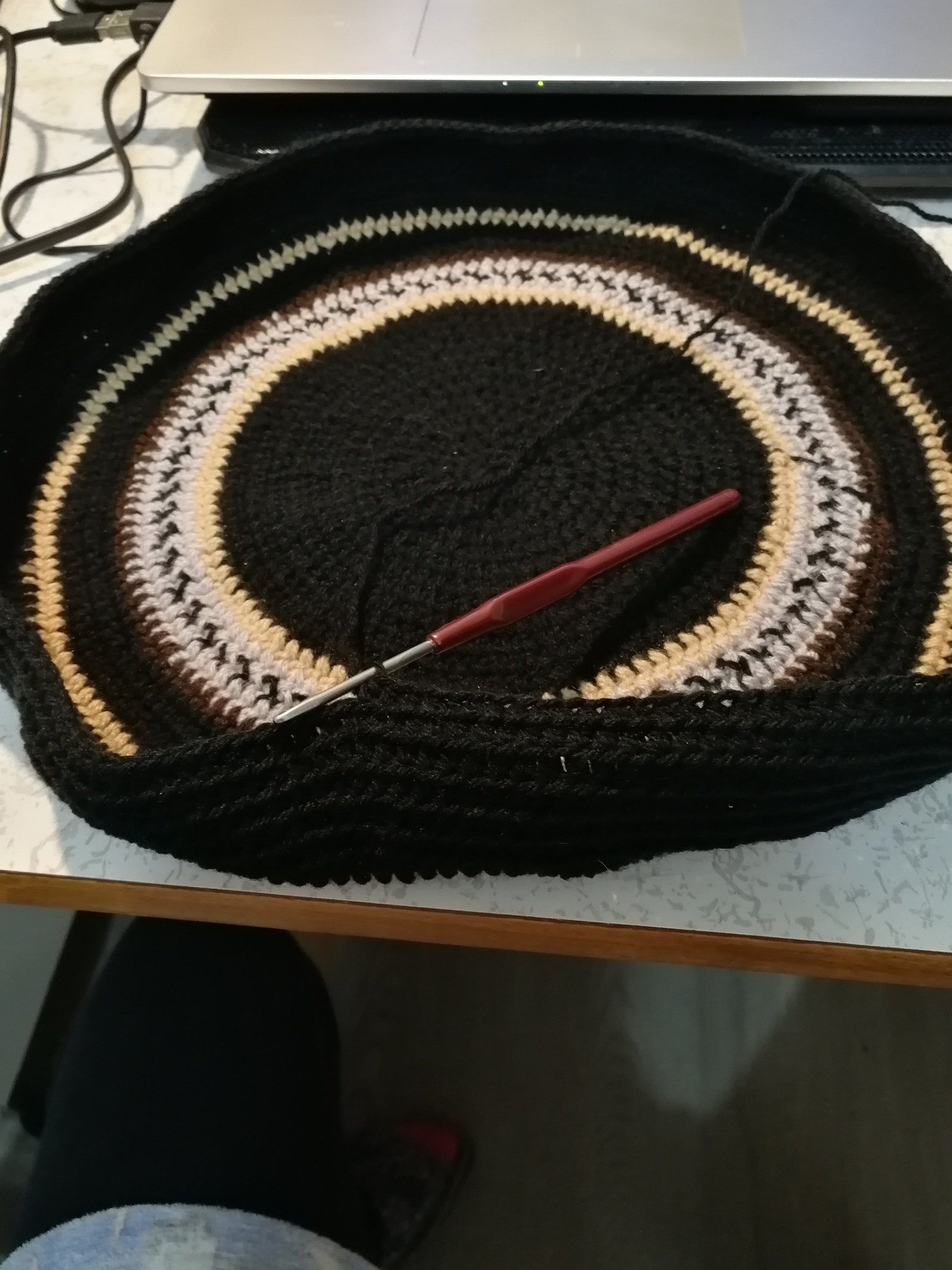 Colombian bag (drenched) - My, , Crochet, , Needlework with process, Longpost