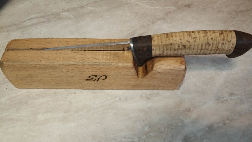 Knife in the kitchen for cutting meat - My, , Longpost, Handmade