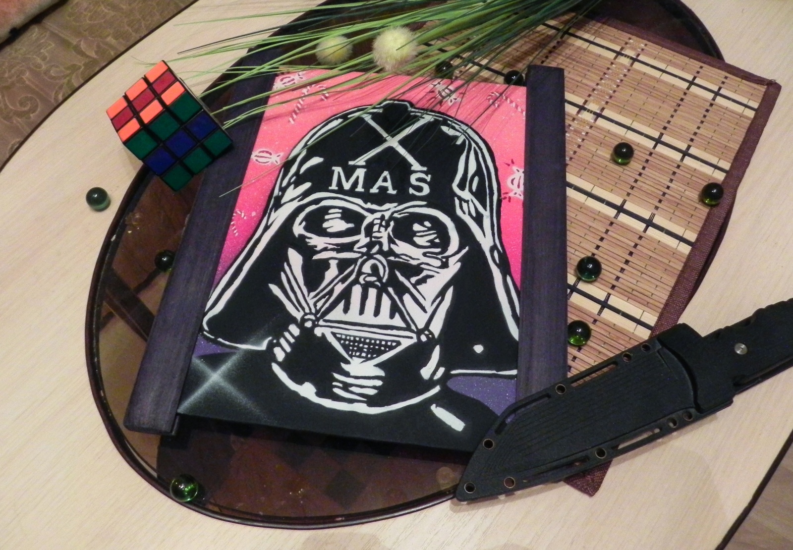 New Year's Vader - My, Painting, Spray can, Spray Art, Painting, Darth vader