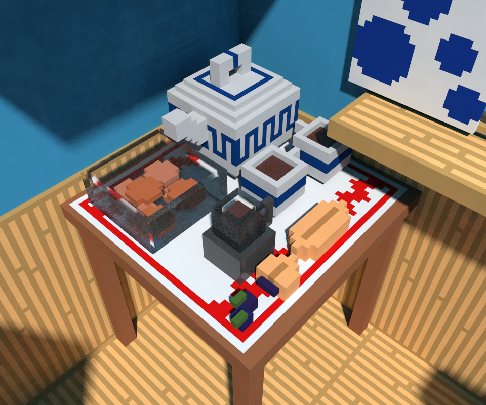 By Grandma - My, Voxelking, , Room, Grandmother, Longpost, Voxelart