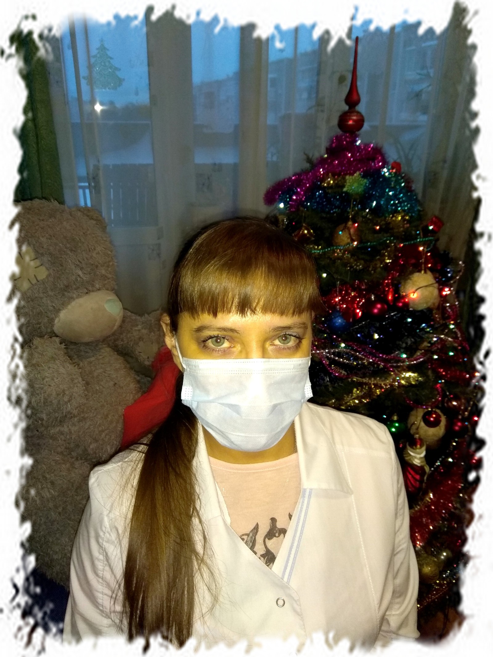 Happy New Year! - My, Peekaboo, Congratulation, The photo, New Year