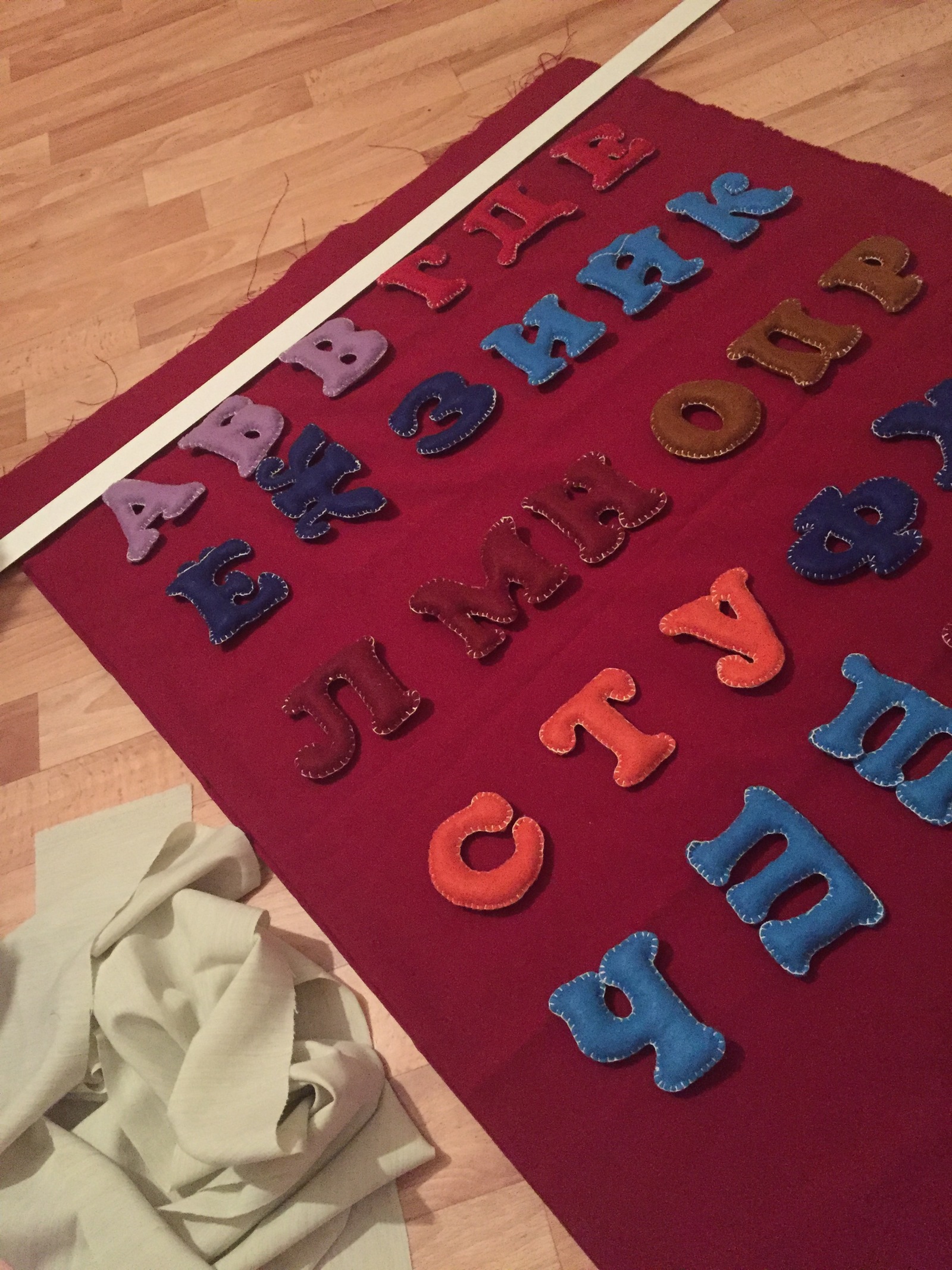 Felt alphabet. First experience - My, Needlework with process, First post, Felt, Alphabet, Needlework, With your own hands, Longpost