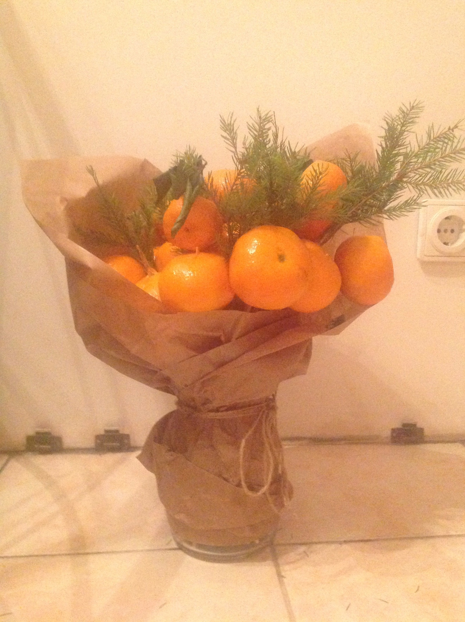 Bouquet of tangerines - My, Bouquet, Tangerines, New Year