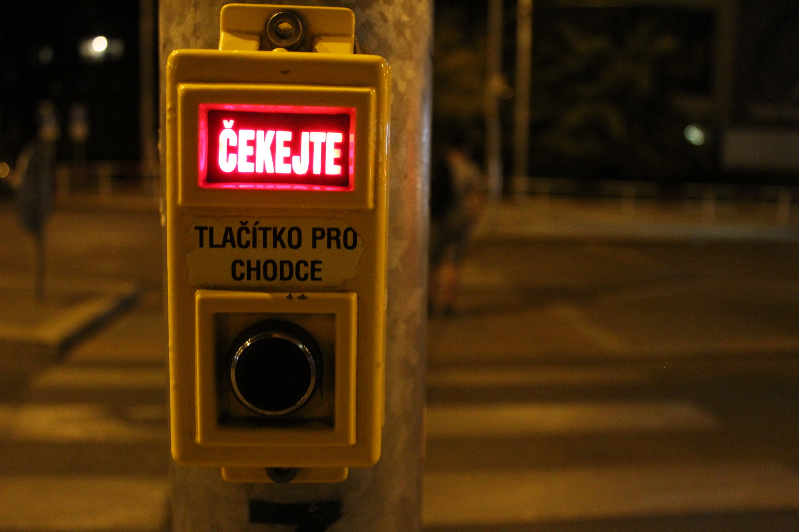 Day Night - My, Prague, Czech, Crosswalk, The photo