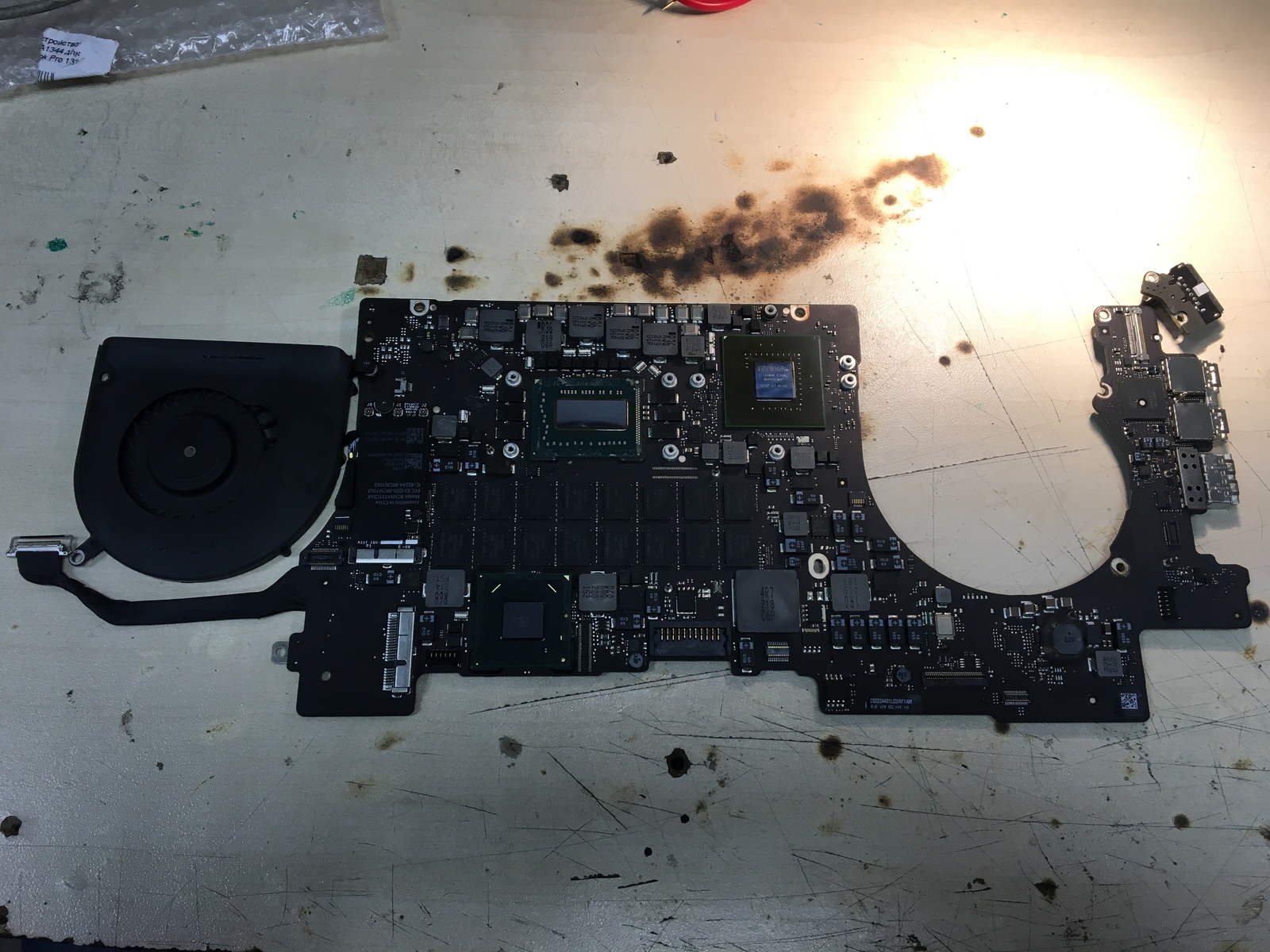 MacBook Pro Retina 15 2012 repair after two services - My, Repair of equipment, Macbook, Laptop Repair, CPU, Rebolling, Longpost