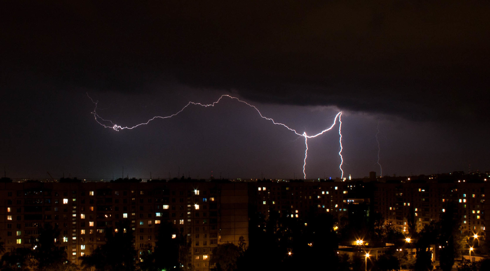 Lightning - My, Lightning, , Kharkov, Longpost
