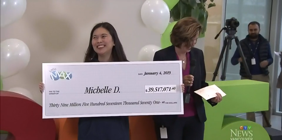 Canadian Michelle Di Roma Wins $39,517,071 Jackpot - My, Canada, Lottery, Jackpot, New Year's story, Billionaires, New Year