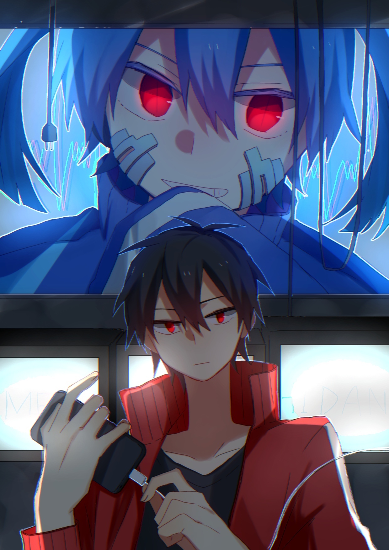 Mekakushi Dan - Anime, Not anime, Anime art, Mekakucity Actors, Kagerou project, , Pixiv, Longpost