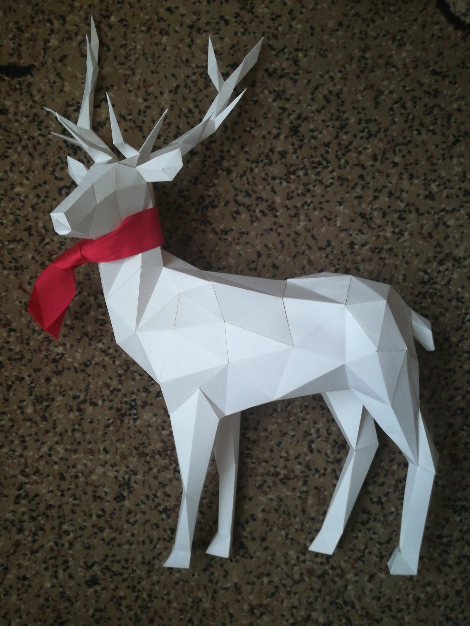 Deer. - My, Papercraft, Paper, Longpost