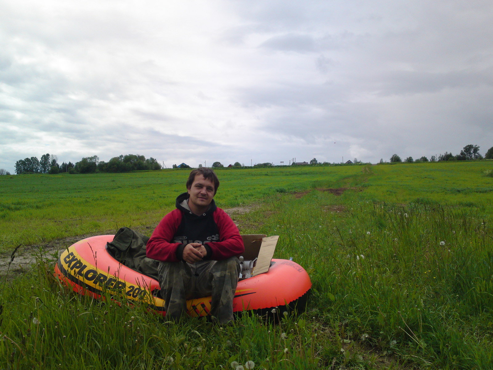 Three people in a boat. Part 2. - My, A boat, , , Video, Longpost