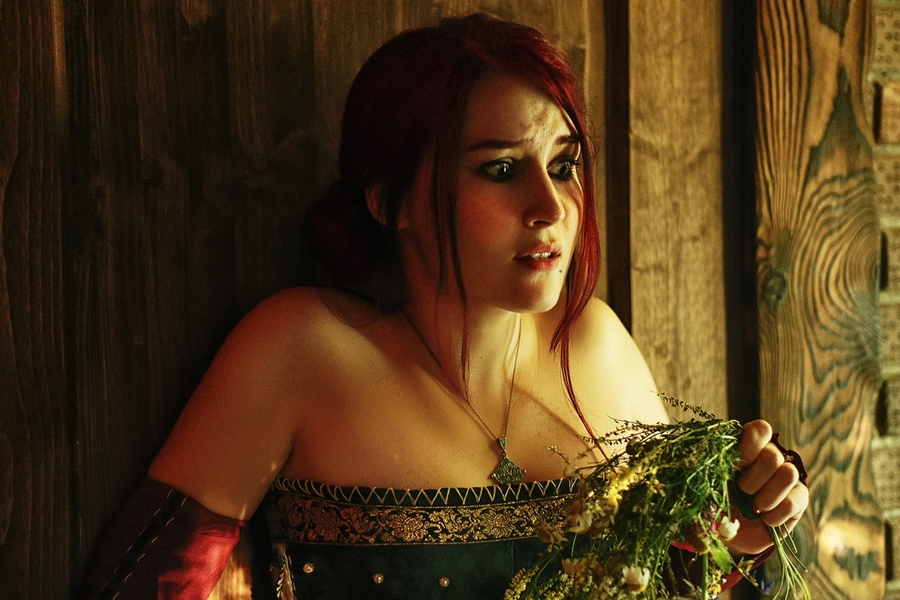 Cosplayers parodied a scene from The Witcher 2: Assassins of Kings - Witcher, Cosplay, Triss Merigold, Philip Eilhart, Cynthia, Longpost, Humor