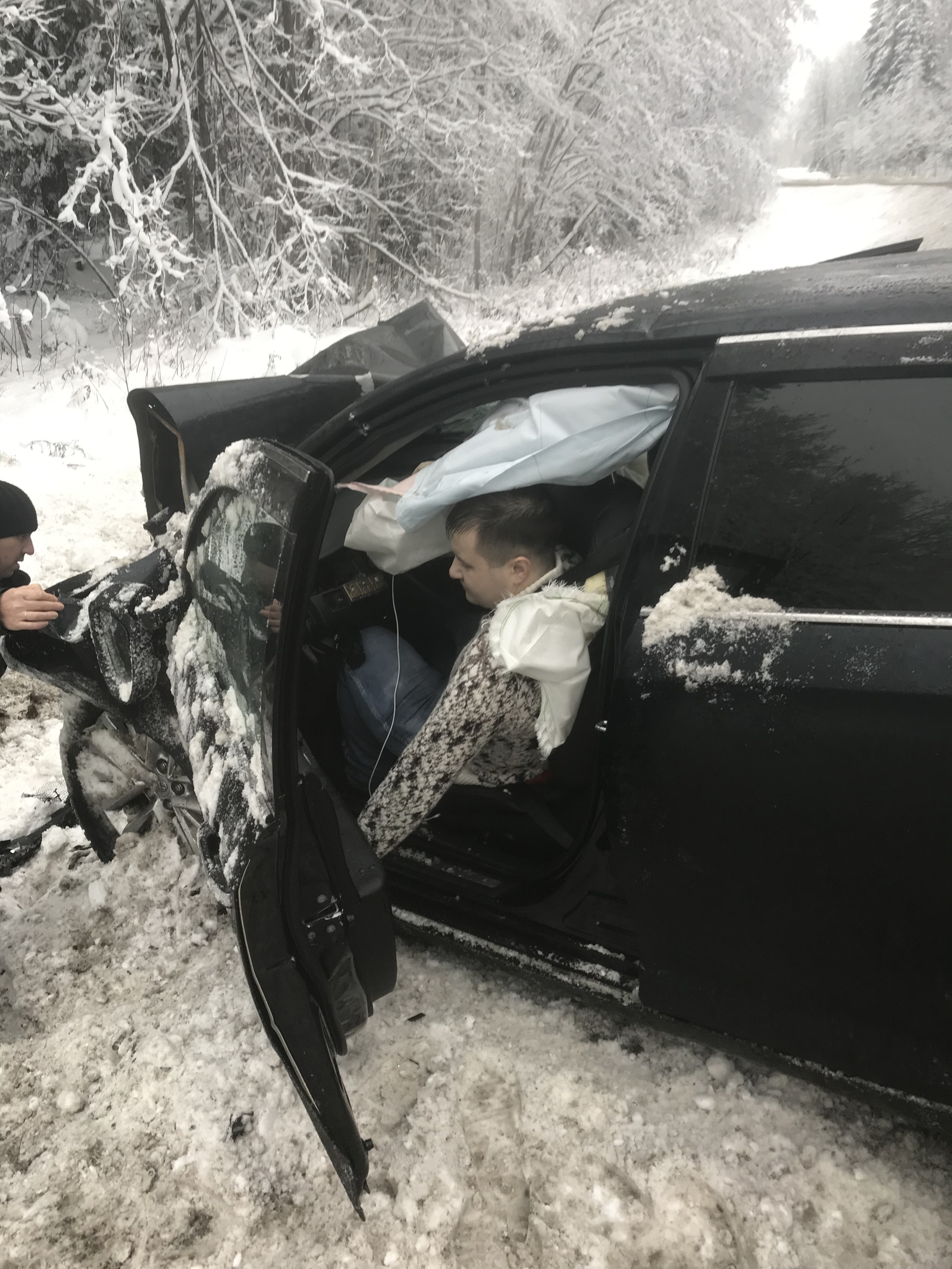 How I spent New Years. - My, Crash, Road accident, Карелия, Petrozavodsk, Saint Petersburg, New Year, Longpost, Negative