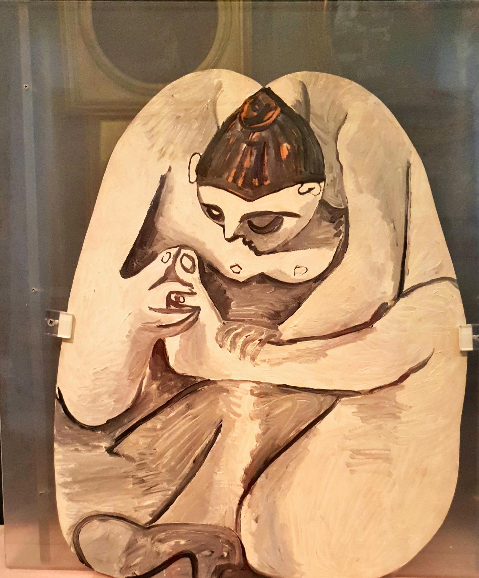 Picasso. Woman taking out a splinter. (Villa Borghese in Rome) - NSFW, My, Boobs, , Picasso