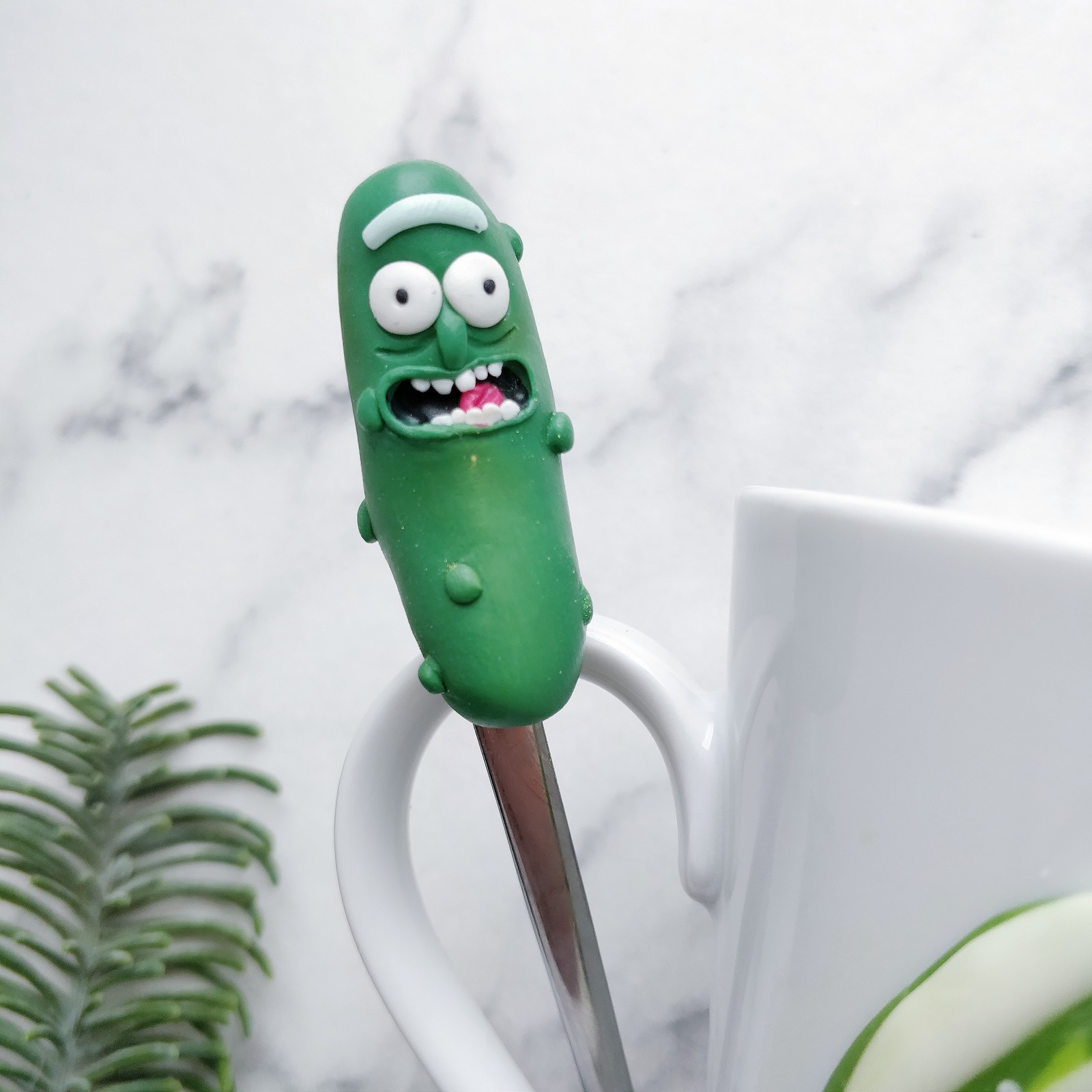 Cucumber Riiiik - My, Handmade, Polymer clay, Rick and Morty, Rick gherkin, Longpost