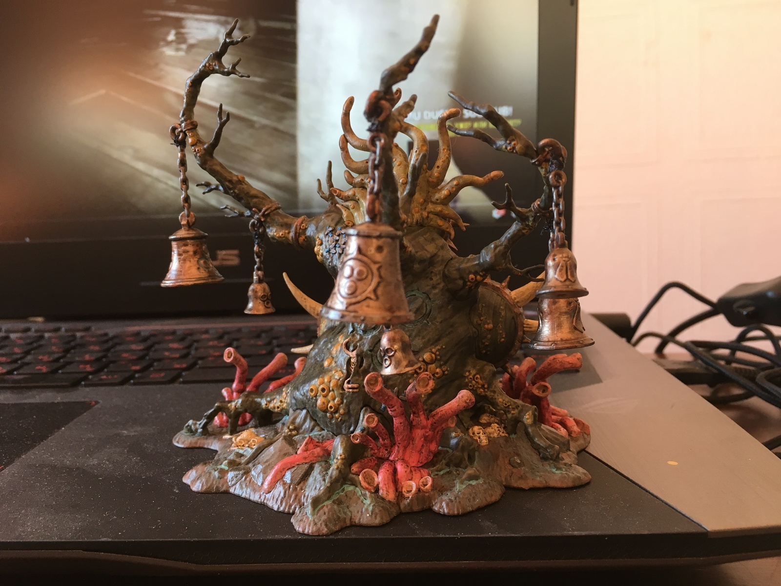 Strange tree from the world of warhammer - My, Warhammer 40k, Warhammer, Painting miniatures, Nurgle, Longpost