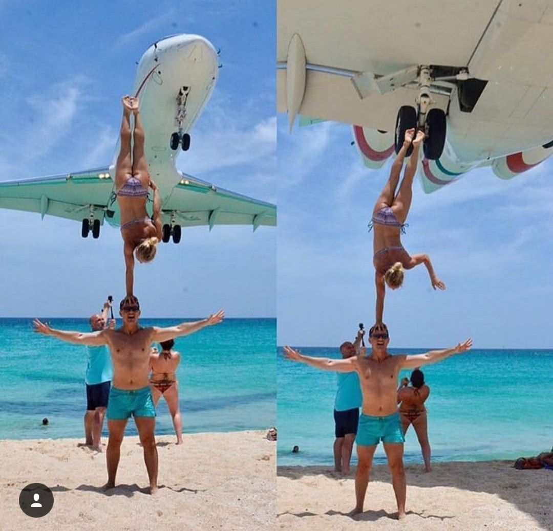 Bravery and stupidity. - Aviation, Beach, Bravery and stupidity