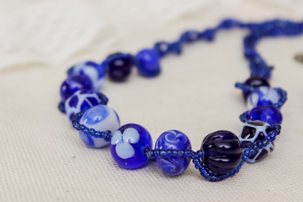 My glass work - My, Depression, Glass, And my favorite job, Beads, A bracelet, Handmade, , Nyasha, Longpost, Work