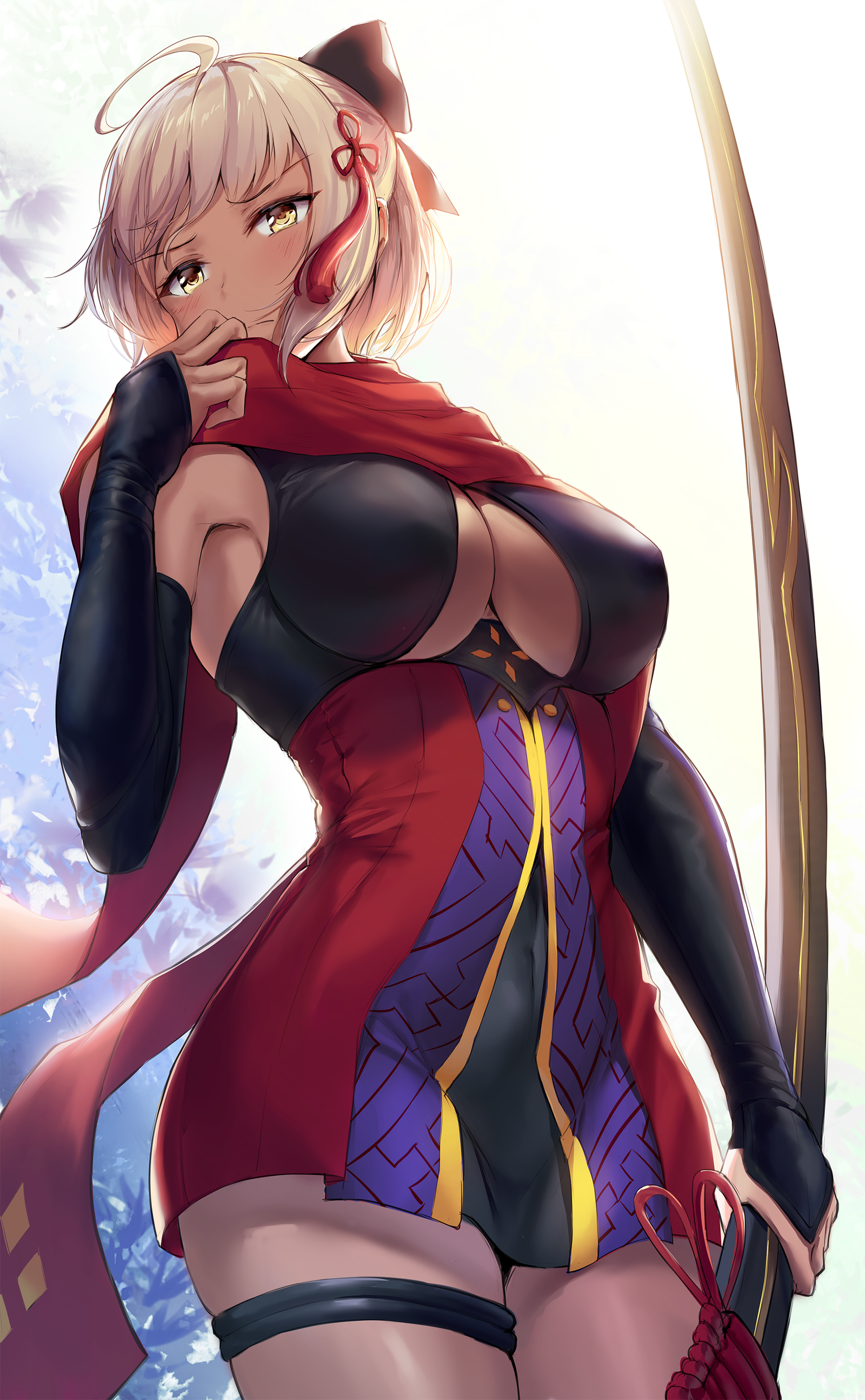 Majin Saber - Аниме, Anime Art, Fate Grand Order, Majin Saber, Okita Souji Alter