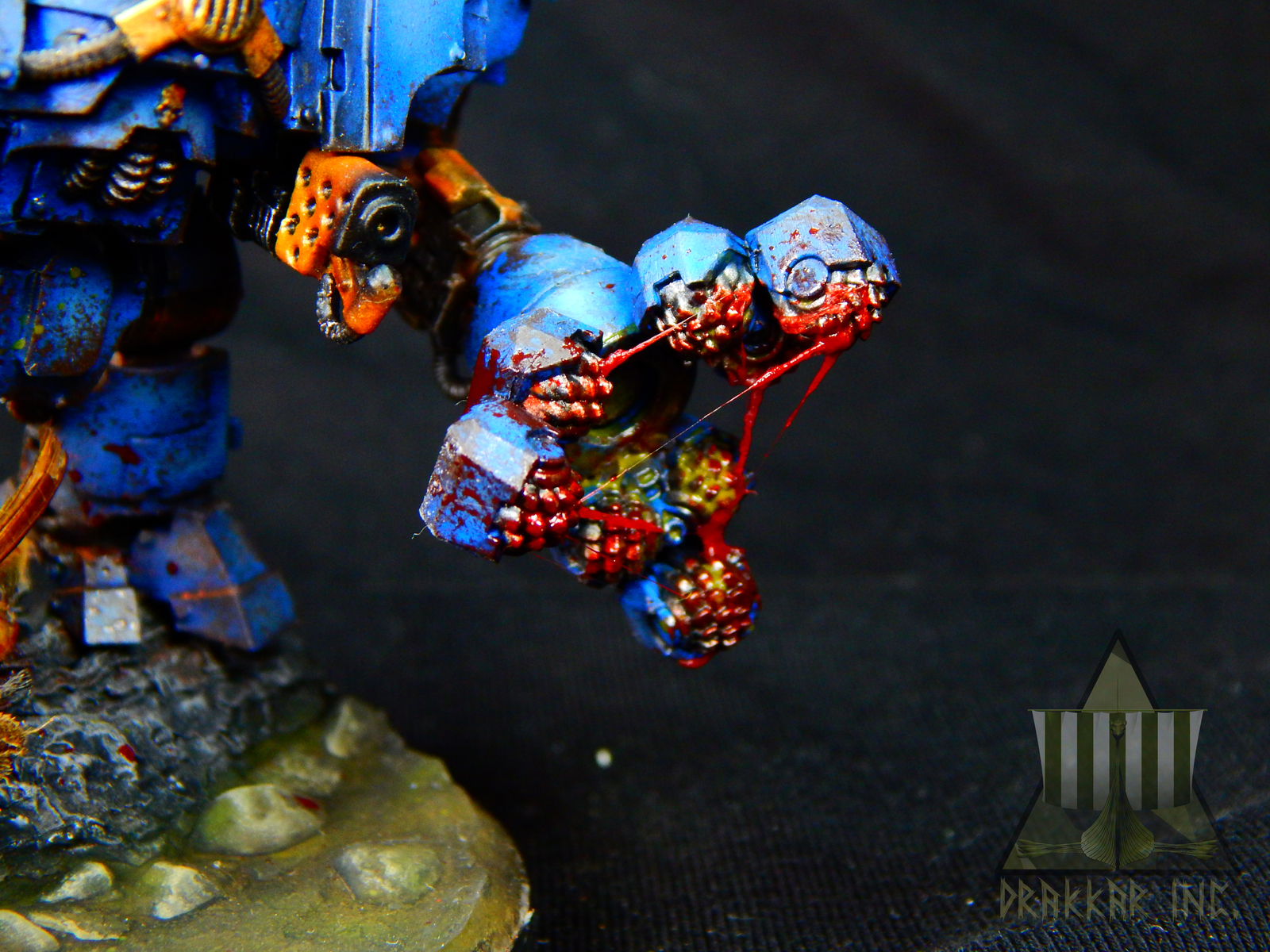 Ironclad Dreadnough - My, Warhammer 40k, Wh painting, Wh miniatures, Miniature, Painting miniatures, Ultramarines, Nurgle, Longpost, Insects