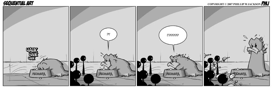 Sequential Art (269 – 277) - Sequential art, Furry, Comics, Humor, Jollyjack, Black and white, Longpost