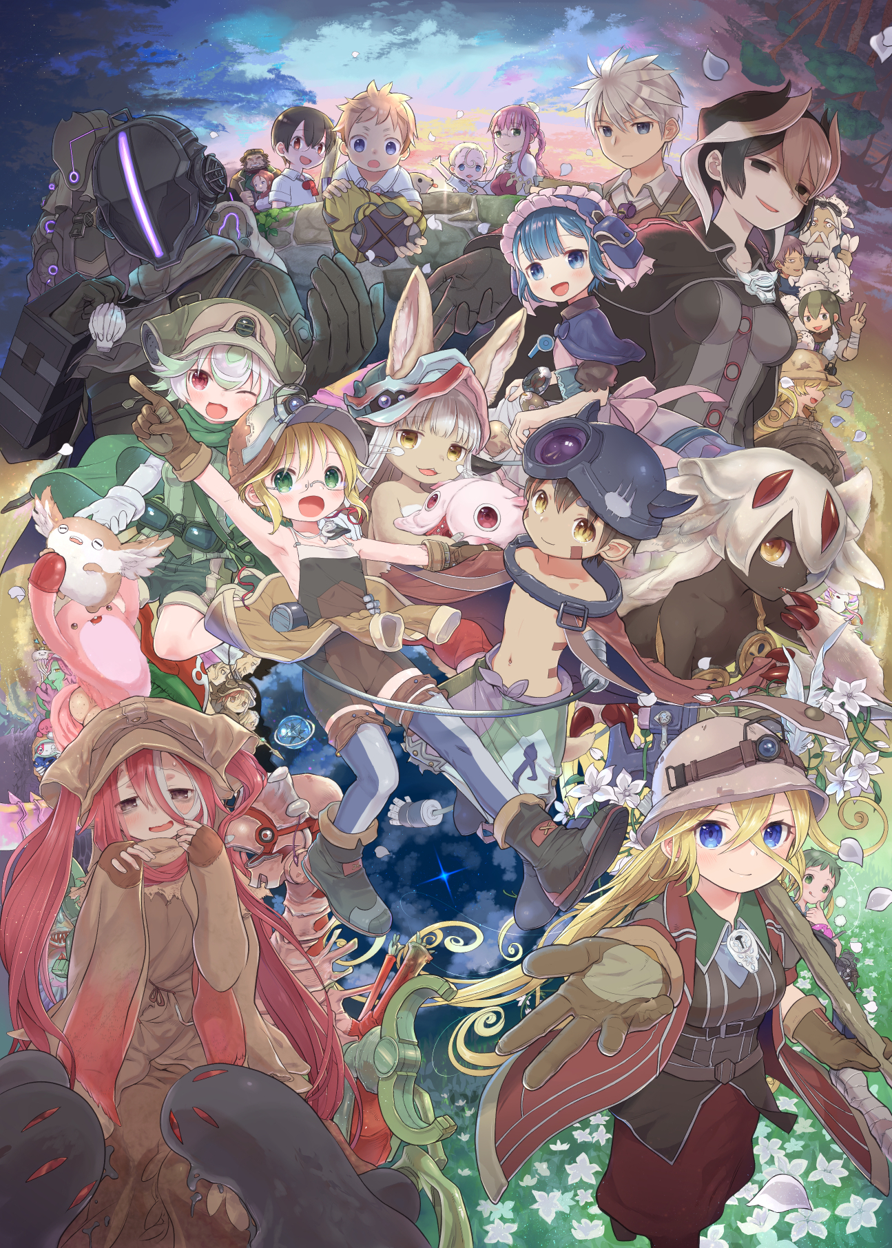 Abyss Explorers - Anime art, Anime, Made in abyss, Nanachi, Mitty, Reg, Rico, Faputa