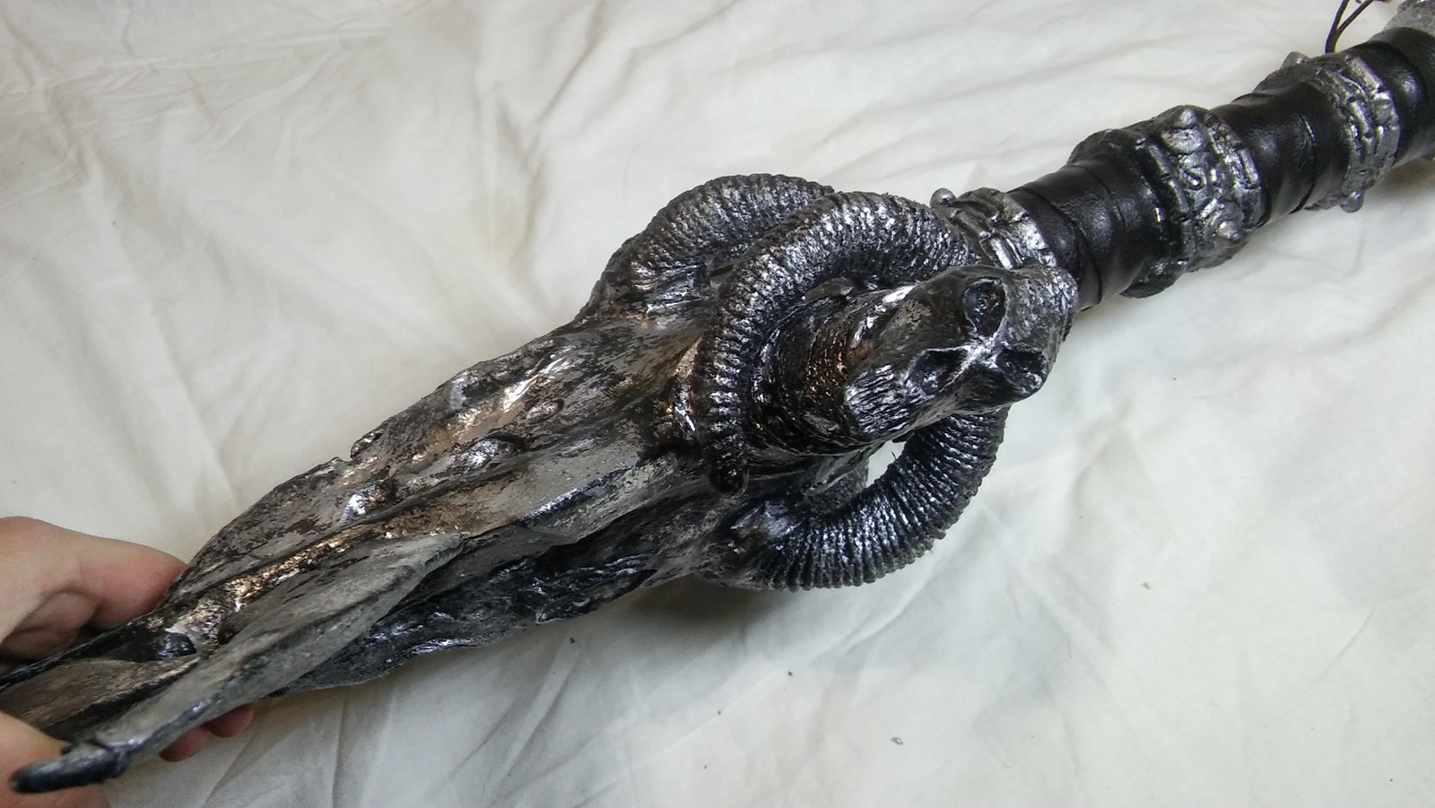 How I made Frostmourne from scrap materials - My, With your own hands, Ice Sorrow, Cosplay, Frostmourne, Wow, Sword, Needlework with process, Longpost