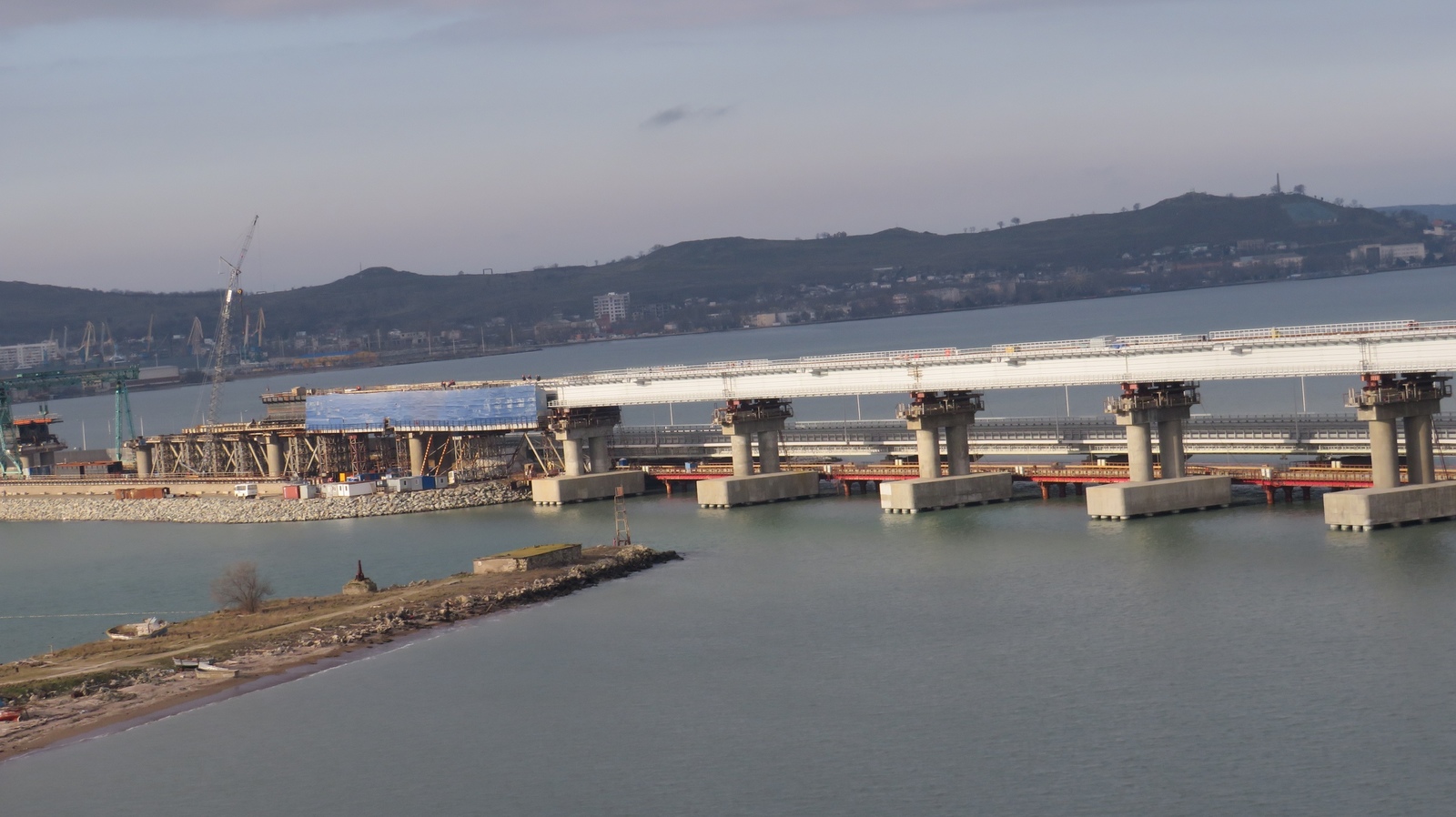 Crimea. Crimean bridge. Details of the construction of the railway. 24 photos. - Crimea, Kerch, Crimean bridge, Railway, Building, Video, Longpost