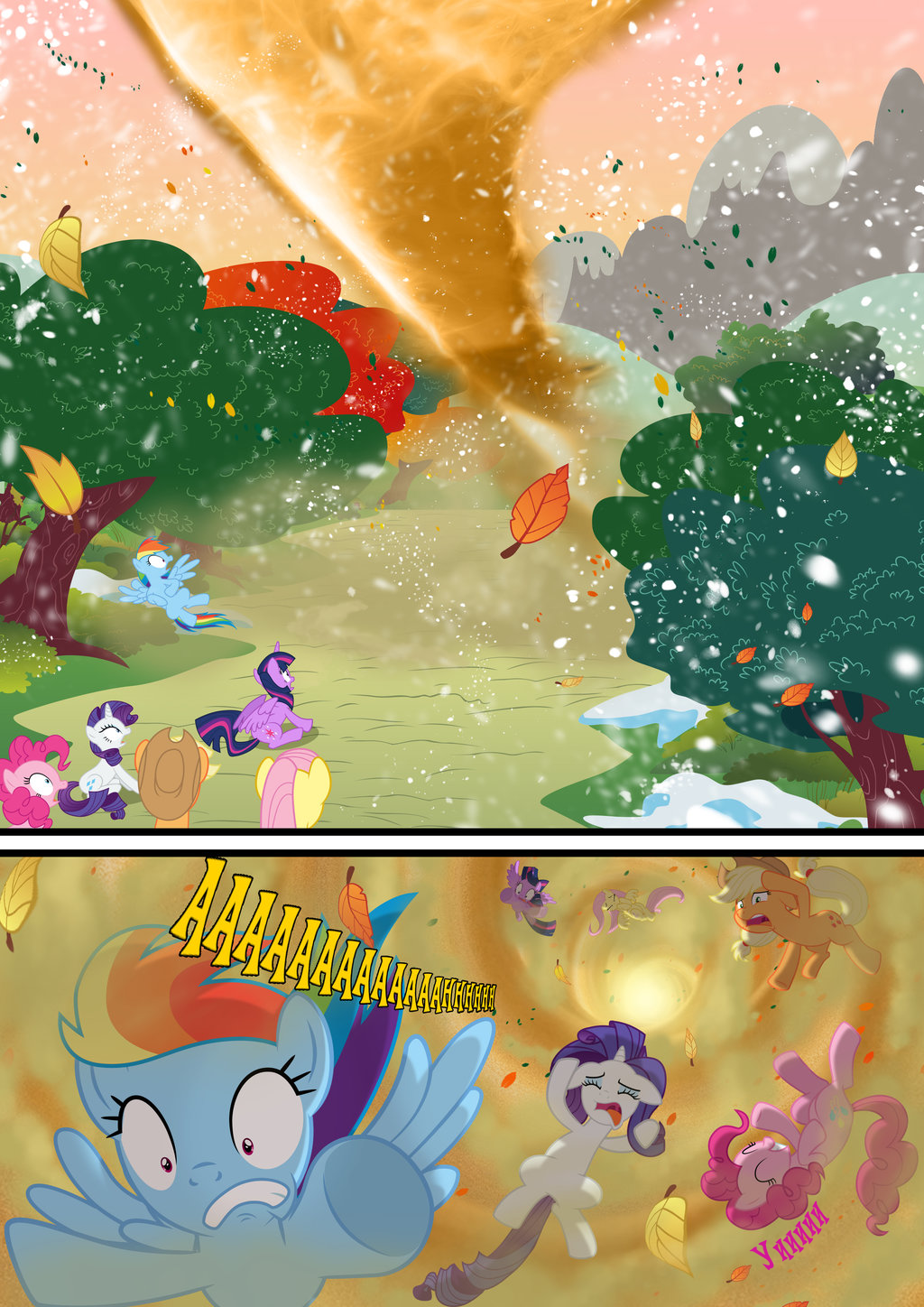 Timey Wimey / Time-Shtime [9-24] - My little pony, Mane 6, Discord, MLP Discord, , Comics, Translation, Longpost