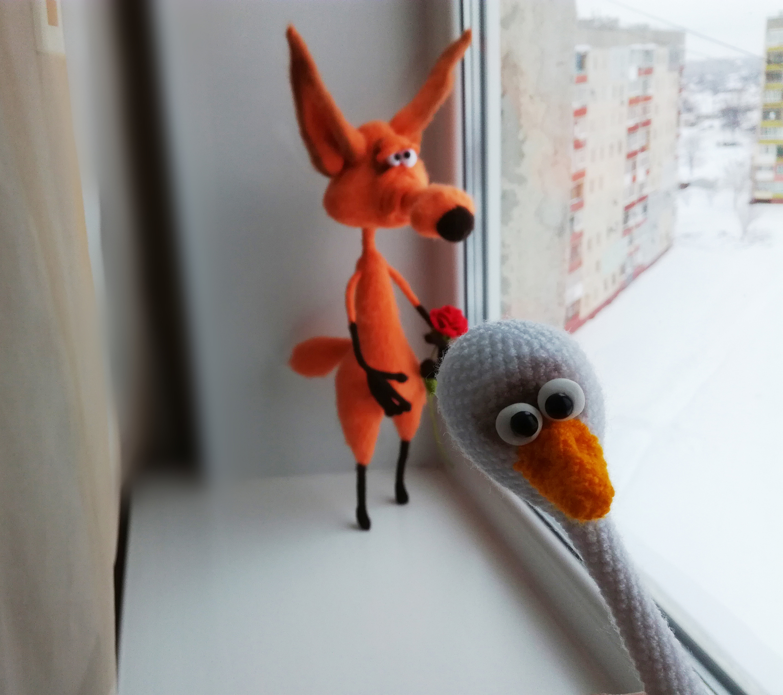 Fox Hans. - My, Knitting, Needlework without process, Amigurumi, Needlework, Crochet, Fox, Longpost