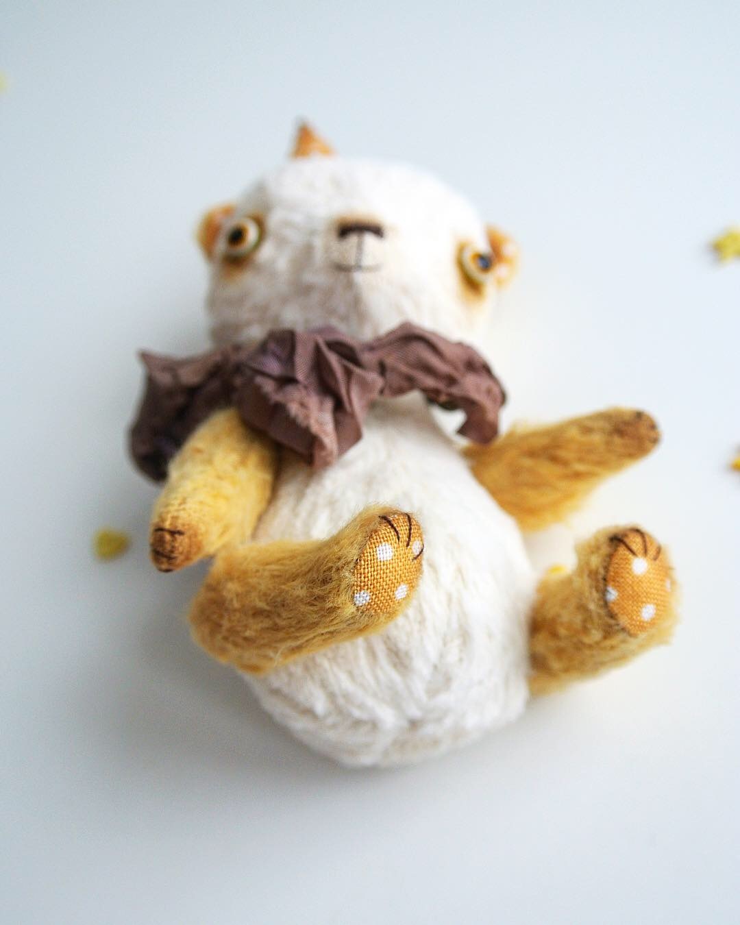 First bear of 2019 - My, Longpost, Handmade, Soft toy, With your own hands, Needlework without process, Teddy bear