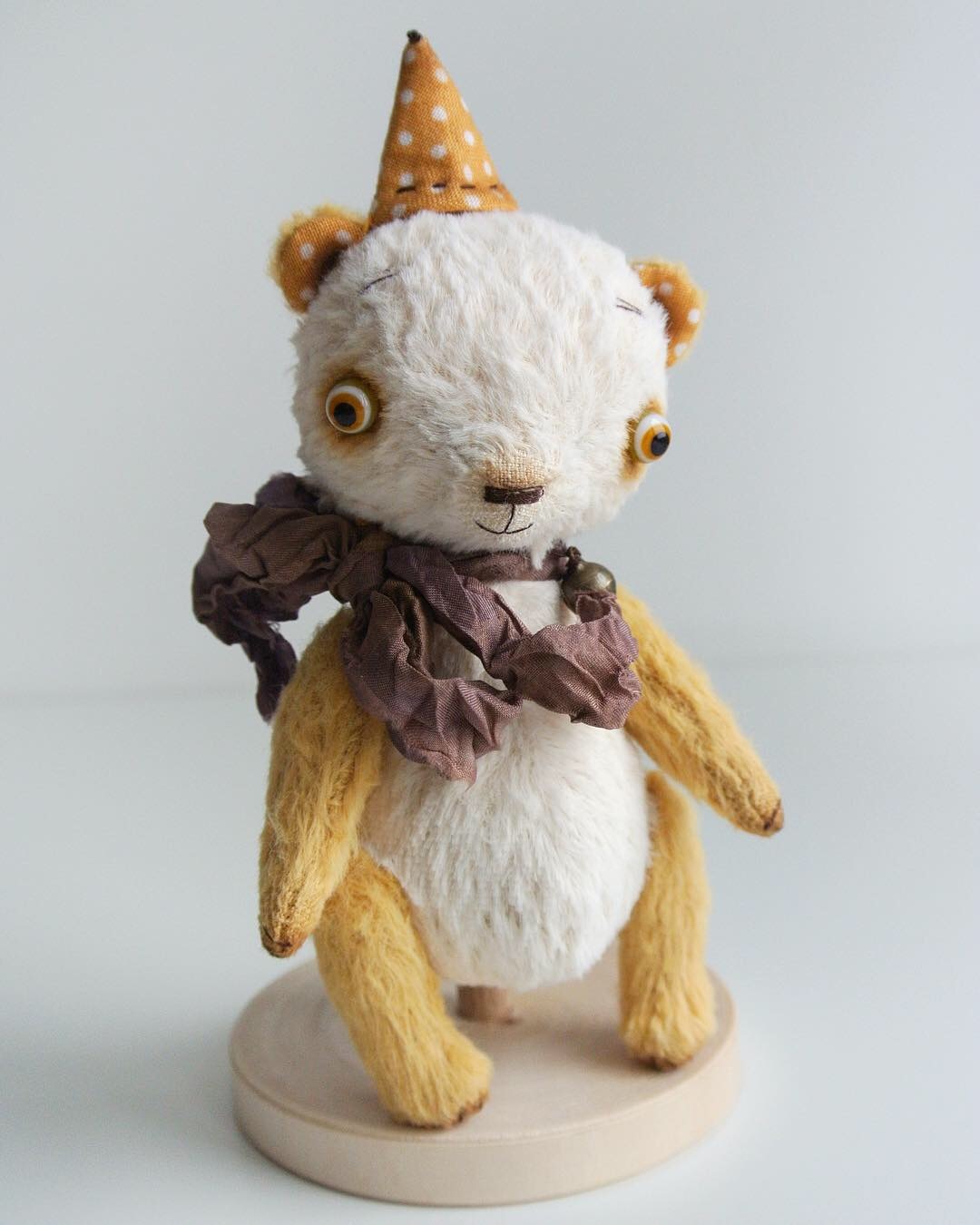 First bear of 2019 - My, Longpost, Handmade, Soft toy, With your own hands, Needlework without process, Teddy bear