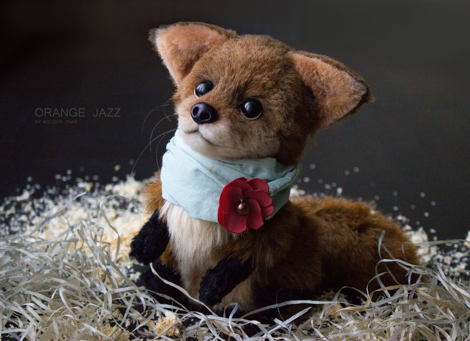 Fox - My, Handmade, Fox, Soft toy, Author's toy, Needlework without process, Longpost